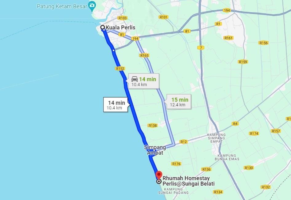 Rhumah Sungai Belati Vila Simpang Empat  Exterior foto